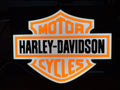 Orange white and black motorcycle shield 3D printed LED light box